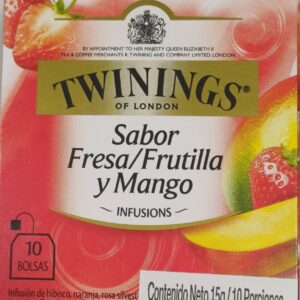 Infusión Twinings con Fresa y Mango x10 bolsitas (15gr)
