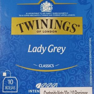 Té Negro Twinings Lady Grey x10 bolsitas (20gr)