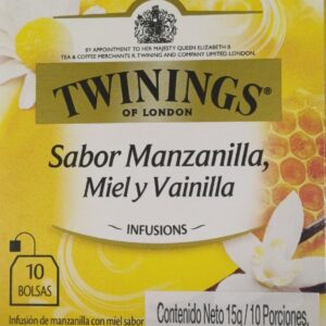 Infusión Twinings con Manzanilla, Miel y Vainilla x10 bolsitas (15gr)